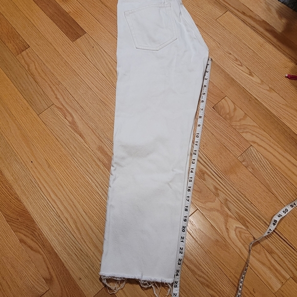 🍒3/$40🍒 Zara Trafaluc Denim TRF Jeans Cream Off White Sz 6 - Picture 6 of 8